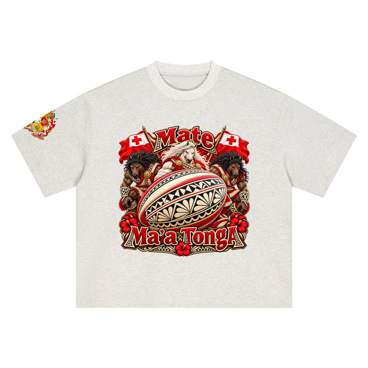 Mate Ma’a Tonga Warrior Stallion Rugby T-Shirt