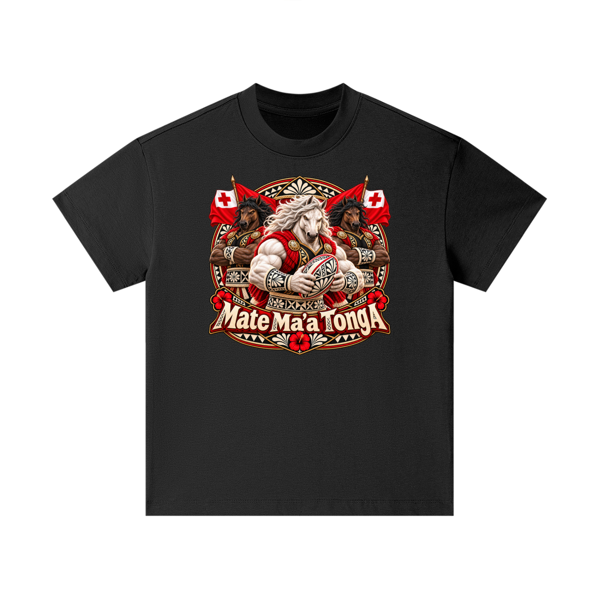 Mate Ma’a Tonga Warrior Stallion Kids T-Shirt