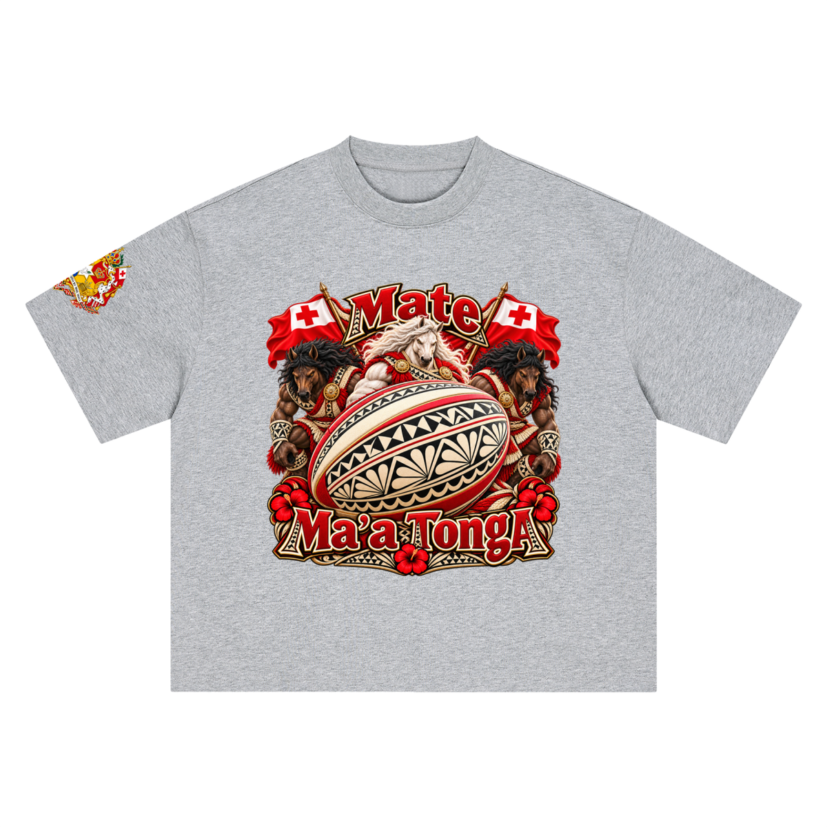 Mate Ma’a Tonga Warrior Stallion Rugby T-Shirt