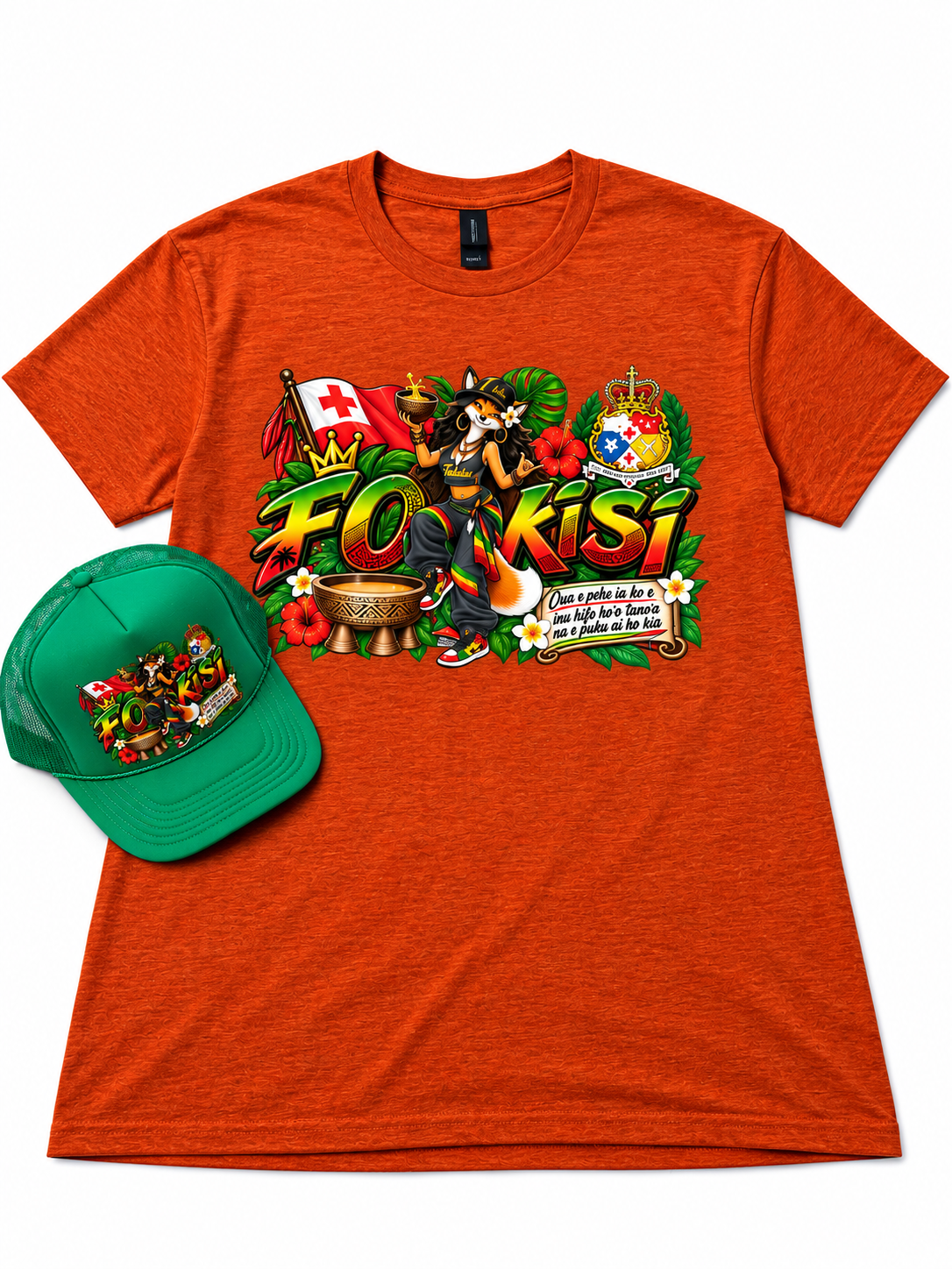FOKISI Tongan Heritage Graphic T-Shirt