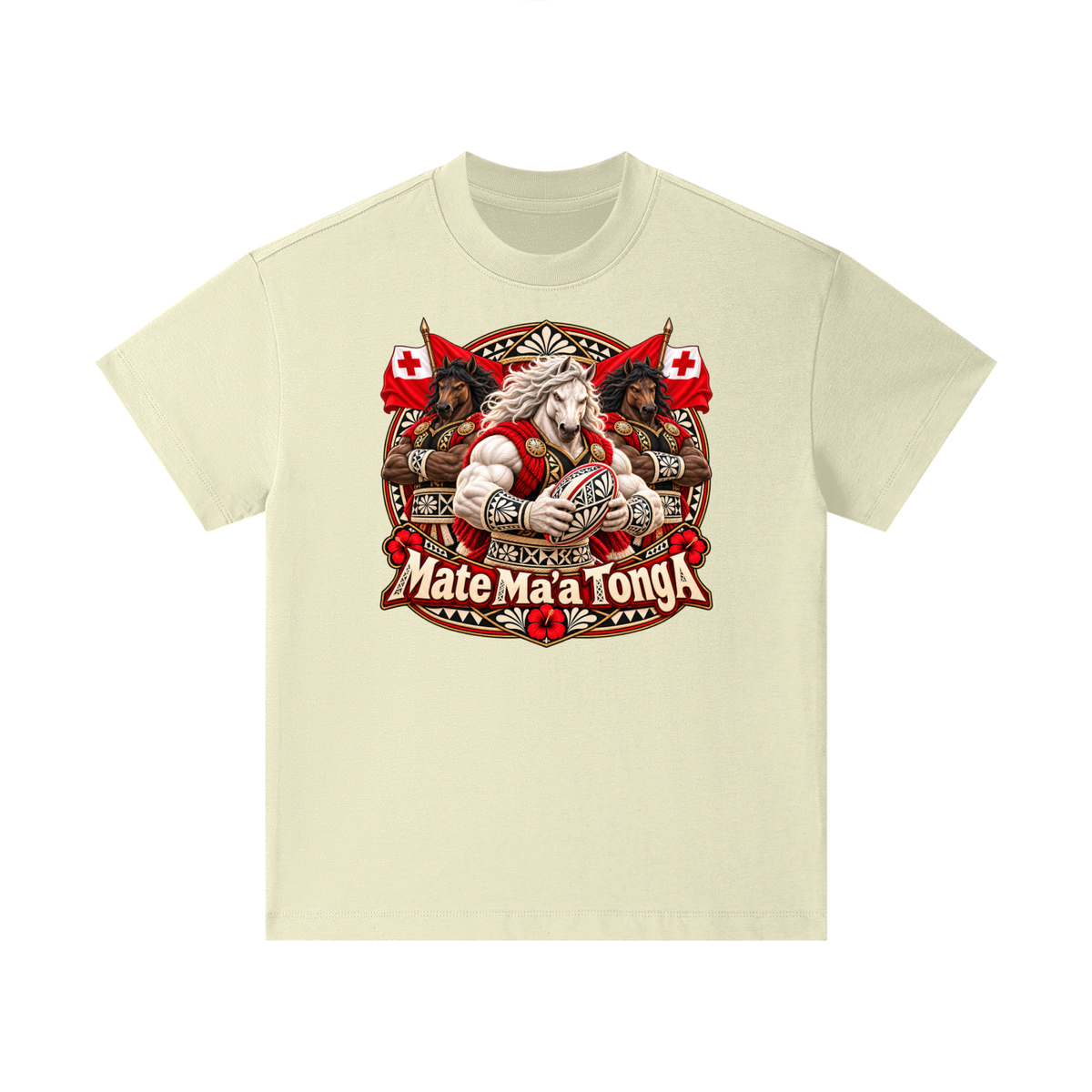 Mate Ma’a Tonga Warrior Stallion Kids T-Shirt