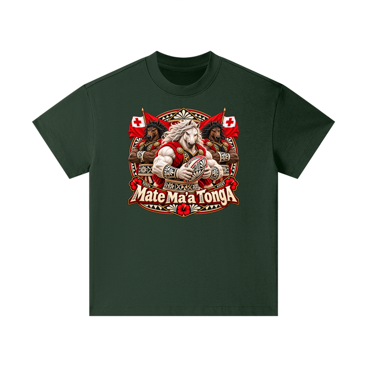 Mate Ma’a Tonga Warrior Stallion Kids T-Shirt