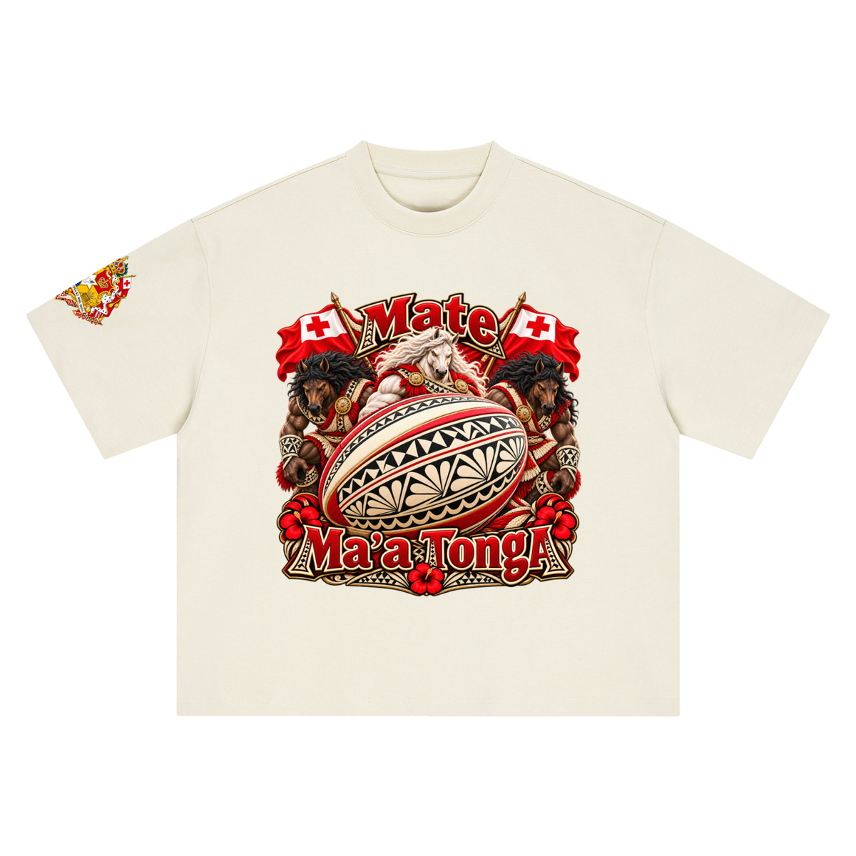 Mate Ma’a Tonga Warrior Stallion Rugby T-Shirt