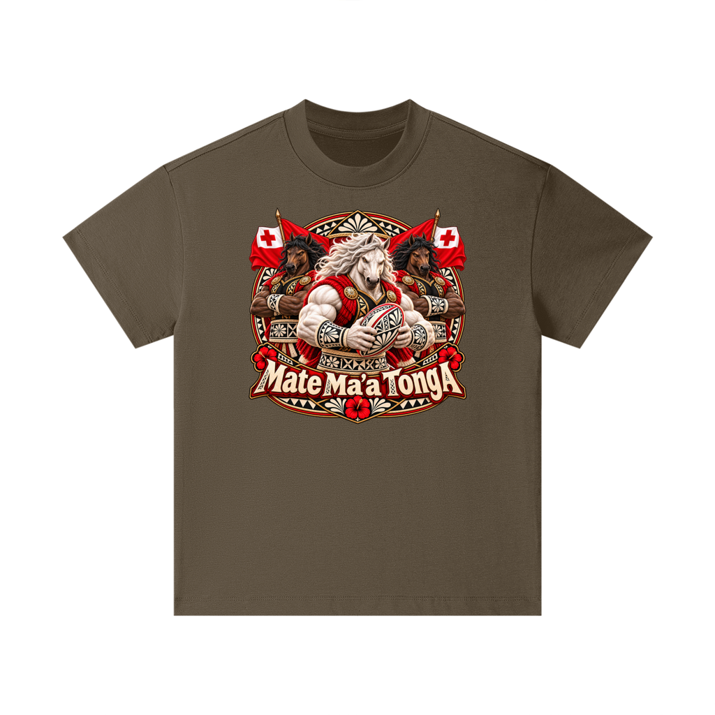 Mate Ma’a Tonga Warrior Stallion Kids T-Shirt
