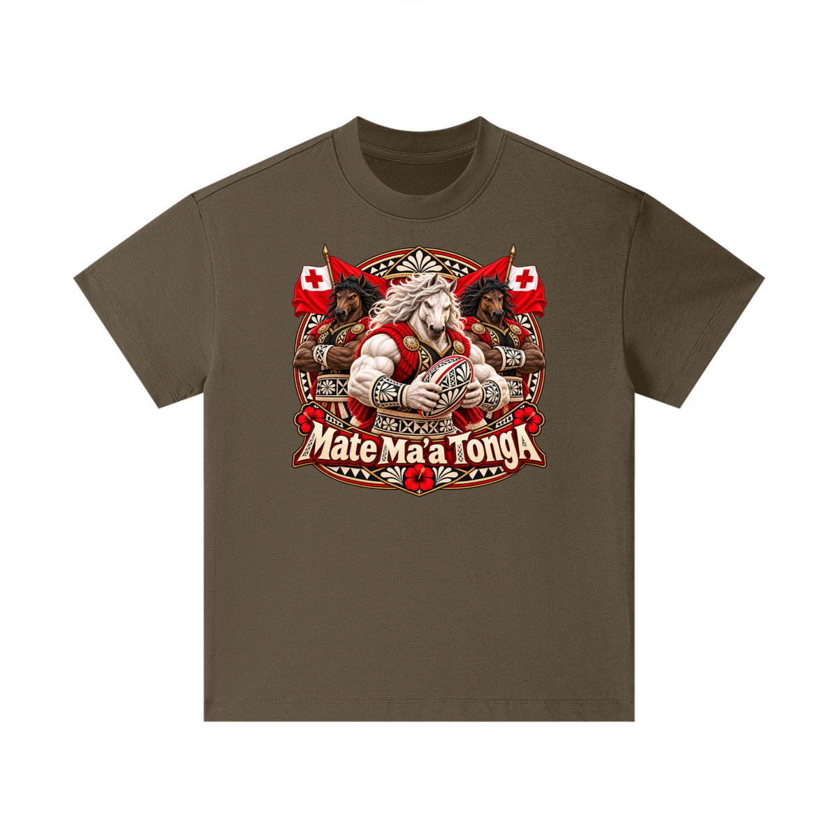 Mate Ma’a Tonga Warrior Stallion Kids T-Shirt