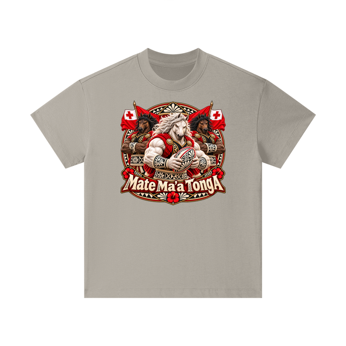Mate Ma’a Tonga Warrior Stallion Kids T-Shirt