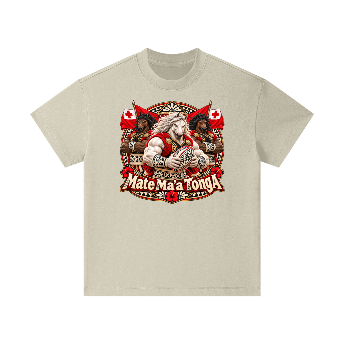 Mate Ma’a Tonga Warrior Stallion Kids T-Shirt